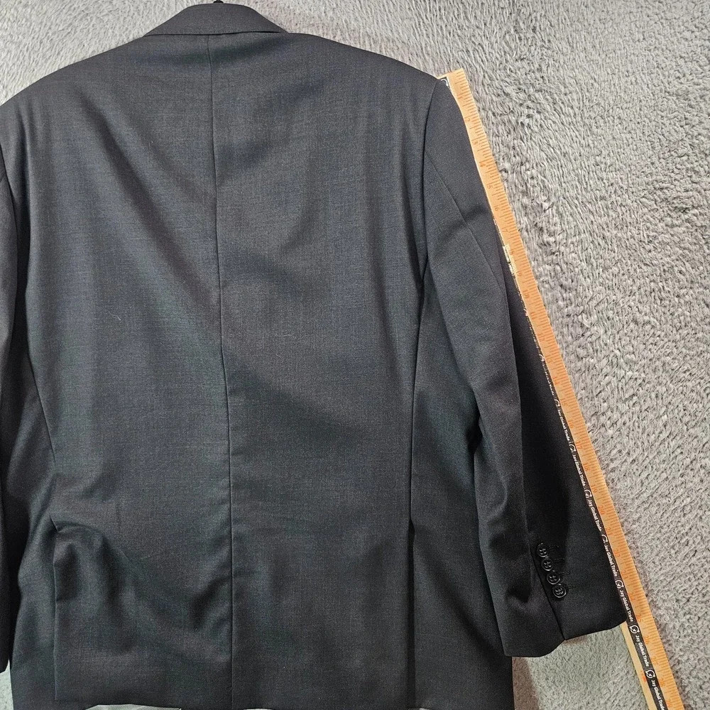 Jhane Barnes Wool Cashmere 42S Suit Blazer Jacket‎ Men Black